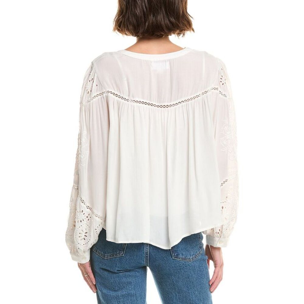 Velvet By Graham & Spencer Womens  Libby Top, White - Picture 2 of 3